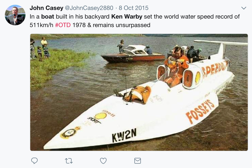 Fastest man on water: The Ken Warby story