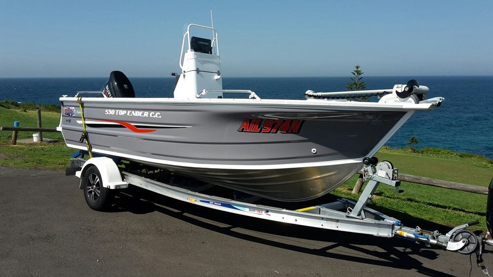 Taking a ride in Richard’s Quintrex 530 Top Ender