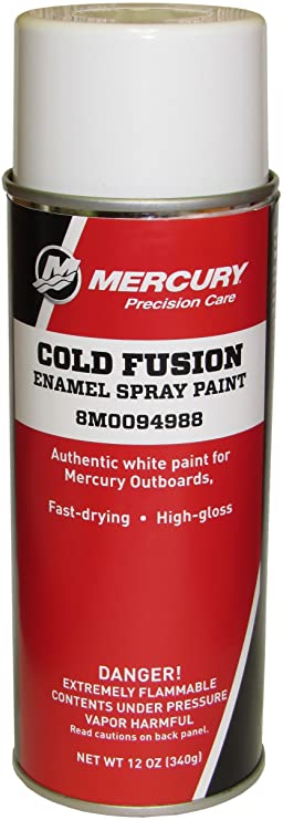 Mercury White Enamel Spray Paint PN:8M0094988
