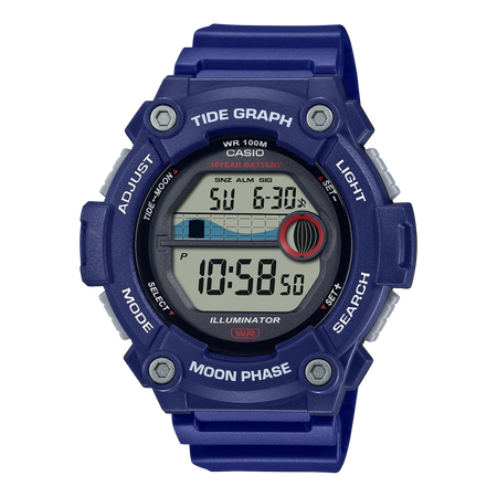 Casio Tide Watch & 6 Piece Take-Apart Travel Rod