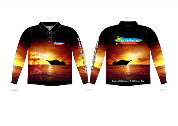 Hunts Fishing Shirts - 3 Styles in 7 Sizes