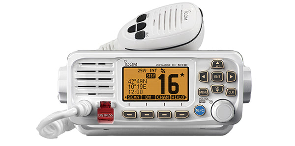VHF Marine Transceiver with Distress Button IC-M330GE - Black or White