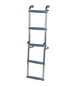 Long Base Stainless Steel Folding Ladder - 3 Sizes