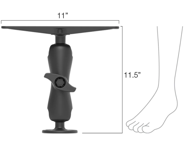 RAM Universal Sounder/Electronics Mount - 57mm ball