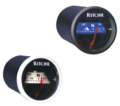 Ritchie Sport 2 Inch In-Dash Compass - Black or White Face