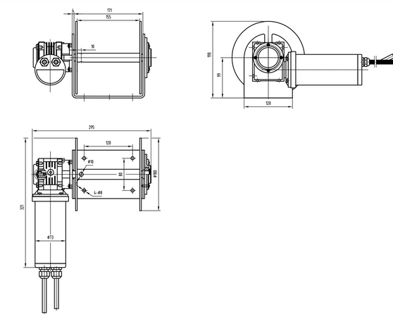 Savwinch 450-SS Signature Stainless Steel Drum Winch kit - Suits boats up to 4.50m