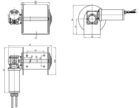 Savwinch 880-SS Signature Stainless Steel Drum Winch kit - Suits boats up to 5.50m