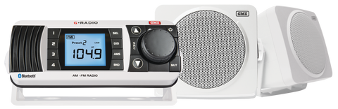 GME GR300 AM/FM Receiver with GS320W speakers