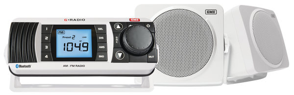 GME GR300 AM/FM Receiver with GS320W speakers