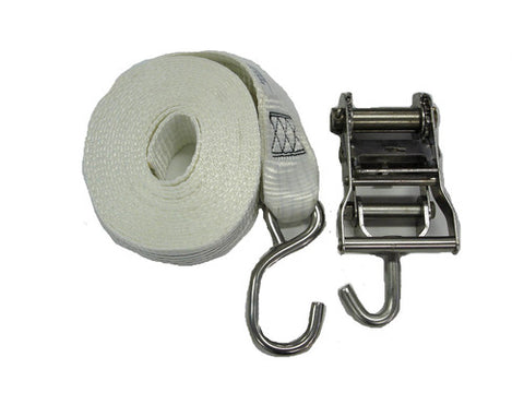 Medium Duty Stainless Steel Ratchet Tie Down 450Kg Lashing Capacity - Each