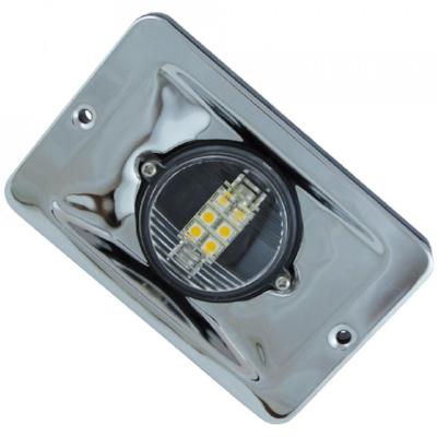 Flush Mount Rectangular Stainless Steel LED Light