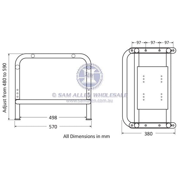 Single Adjustable Seat Frame