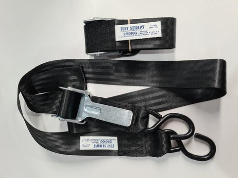 Transom Tie Down Strap Over Lever Type - Pair
