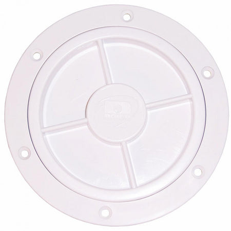 4 inch Inspection Port with Recessed Lid - White