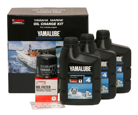 Yamaha 150hp GENUINE Marine Oil Change Kit (YLU-10W30-KT-30)