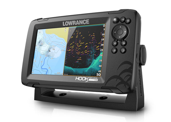 Lowrance Hook Reveal 7 Colour Fishfinder/GPS/Mapping with Splitshot Transducer - P/N 000-15519-001