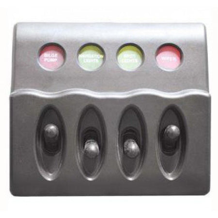 4 or 6 Gang Switch Panel with Fuses