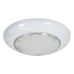 Waterproof LED Dome Light with Switch - White and White/Red