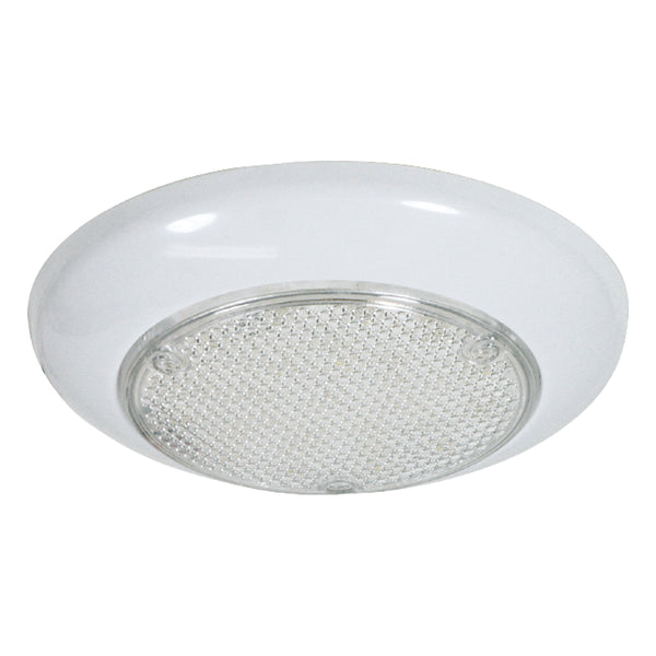 Waterproof LED Dome Light with Switch - White and White/Red