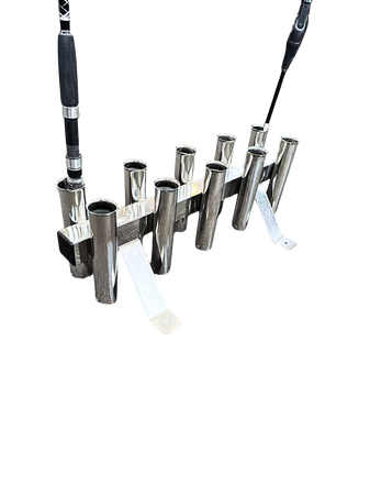 Viper Floor Mount or Mobile 10 Way Stainless Steel Rod Rack