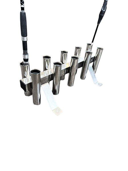 Viper Floor Mount or Mobile 10 Way Stainless Steel Rod Rack