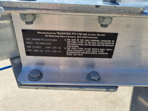 Brand New Unused 4.5m - 5.0m Quintrex Alloy trailer with brakes - Inc rego