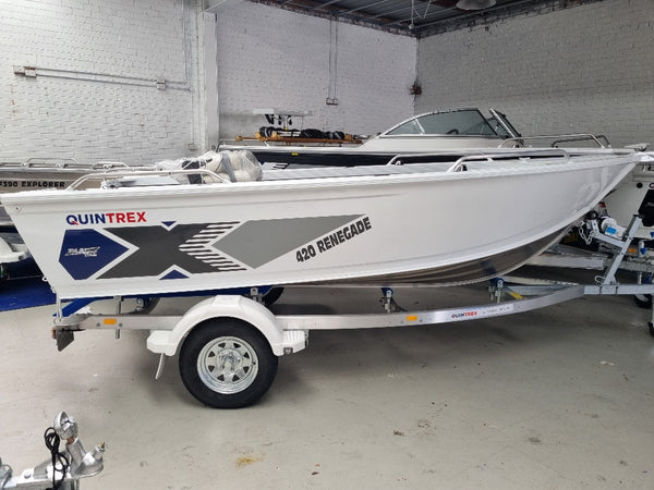 Quintrex 420 Renegade Tiller steer