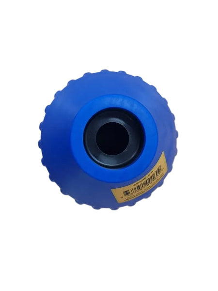 4" Ribbed Cone Blue Wobble roller with 21mm bore