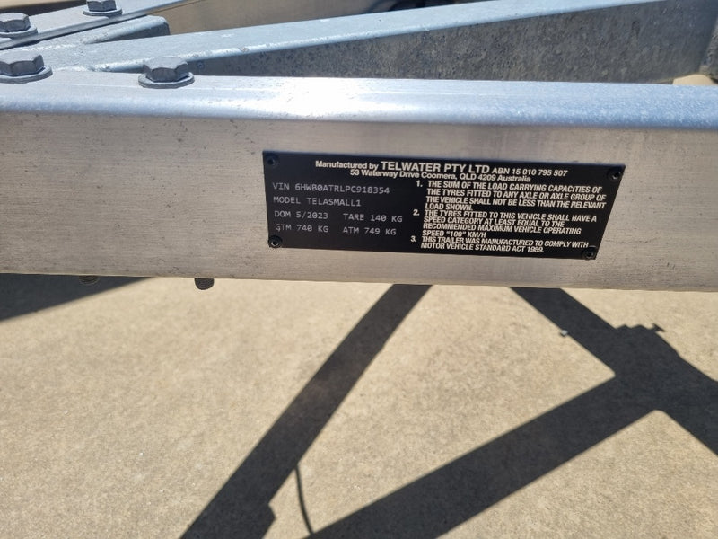 Alloy Quintrex trailer to suit 3.1m to 4m boat