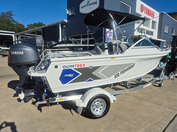 Quintrex 430 Fishabout with 60hp Yamaha