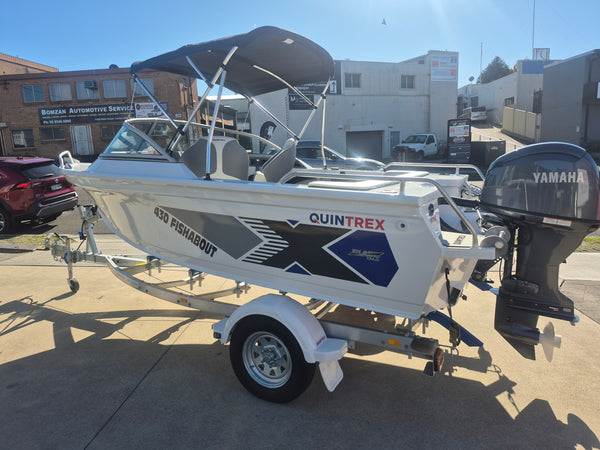 Quintrex 430 Fishabout with 60hp Yamaha