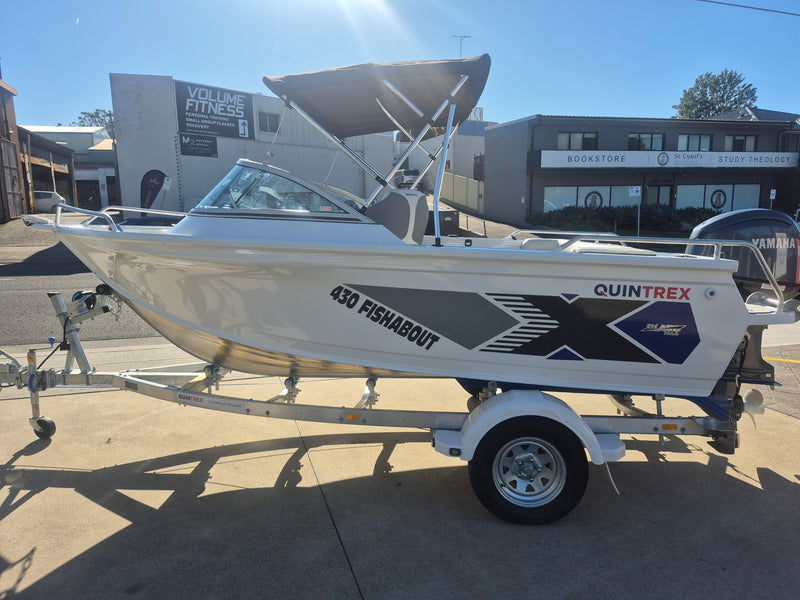 Quintrex 430 Fishabout with 60hp Yamaha