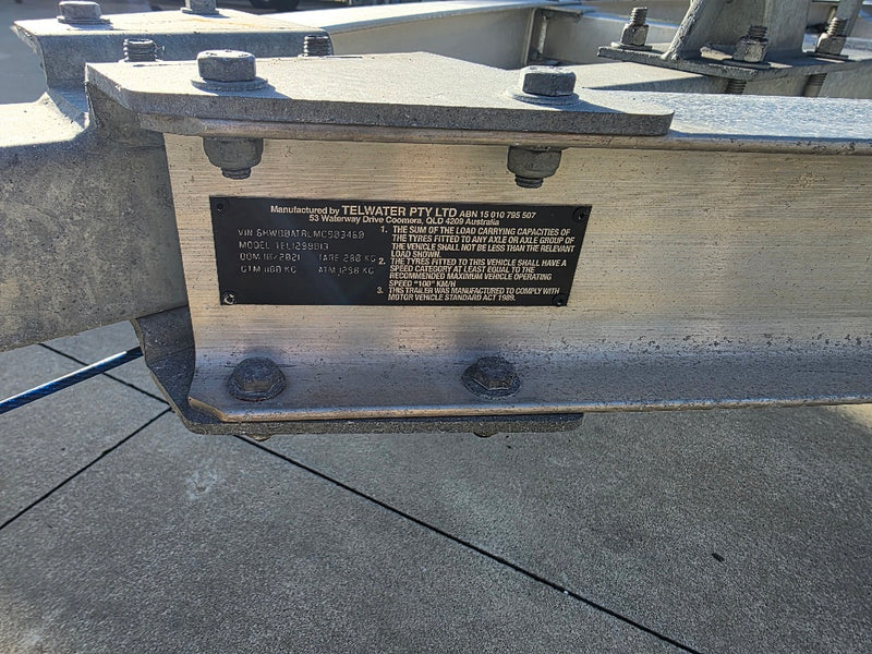 USED 2021 model Alloy Quintrex trailer to suit 4.8m to 5.2m boat