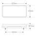 LED Premium 216 Series Waterproof Trailer Lights with 10mtr cable - Rectangular