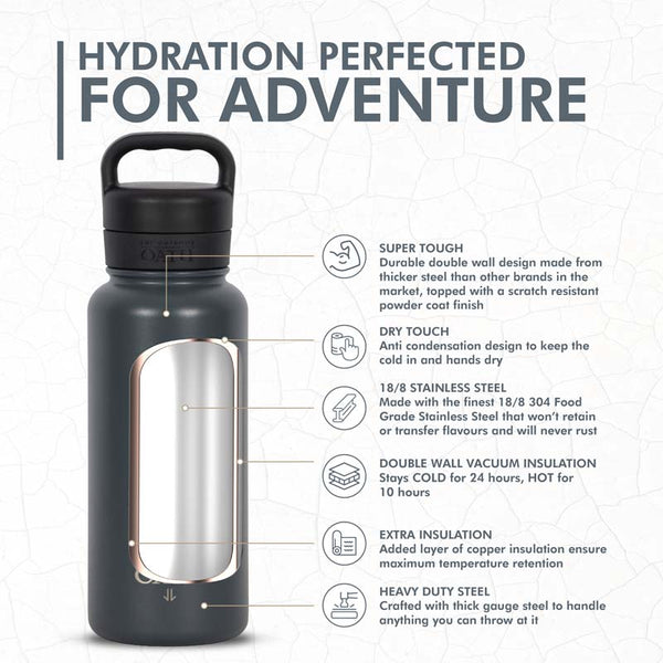Oath 960ml Stainless Steel Bottle - 4 Colours