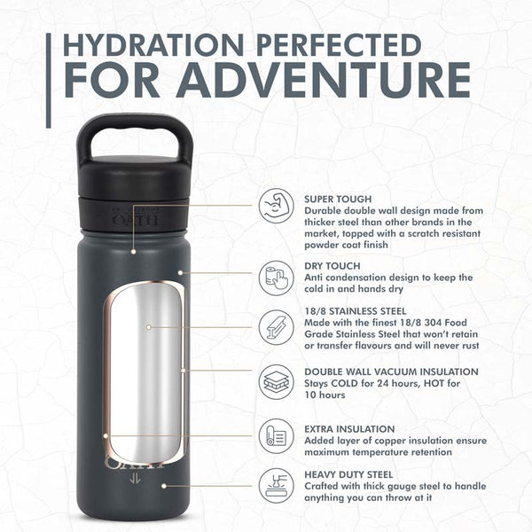 Oath 530ml Stainless Steel Bottle - 4 Colours