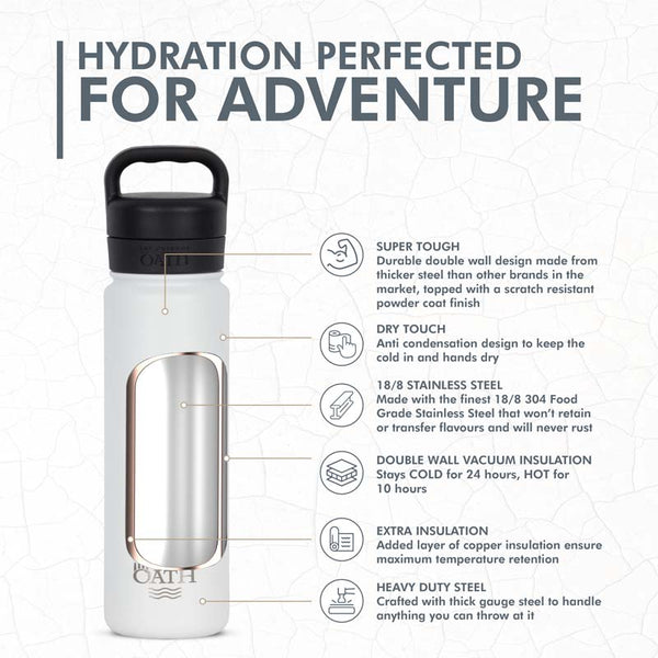 Oath 700ml Stainless Steel Bottle - 4 Colours