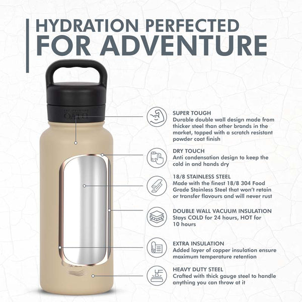 Oath 960ml Stainless Steel Bottle - 4 Colours