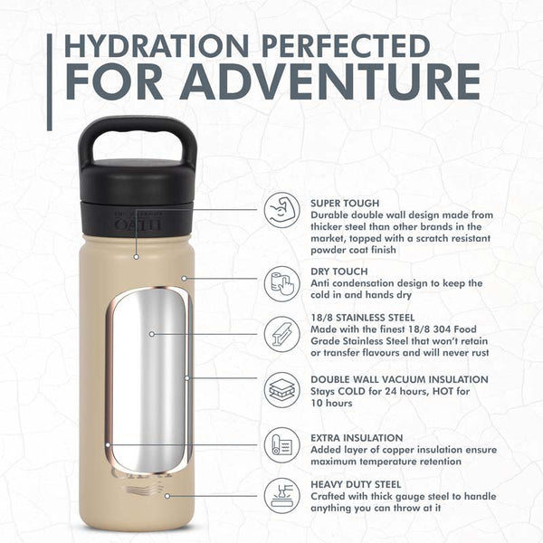 Oath 530ml Stainless Steel Bottle - 4 Colours