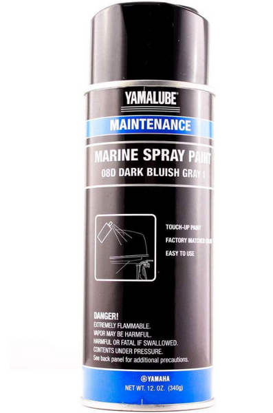 Yamaha Outboard Dark Bluish Grey Spray Paint (PN:ACC-MRNPT-IT-8D)