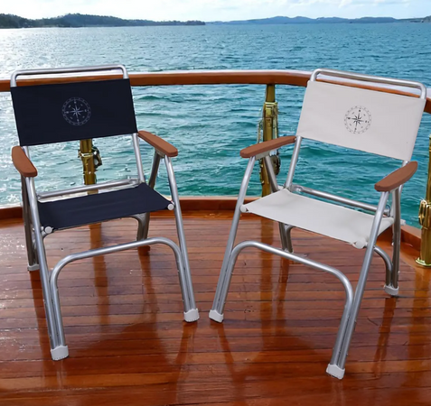 Aluminium Folding Deck Chair - 5 Colours