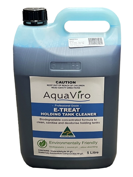 AquaViro 5ltr E-Treat Toilet and Holding Tank Chemical