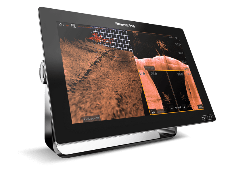 Raymarine Axiom 9 – 9″ Touch Screen Multifunction Navigation with integrated RealVision 3D, 600W Sonar with RV-100 transducer and AUS Mapping