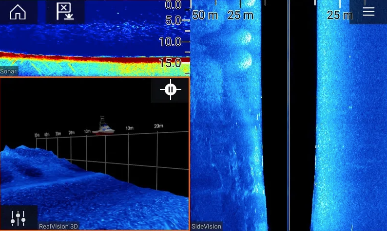 Raymarine Axiom 9 – 9″ Touch Screen Multifunction Navigation with integrated RealVision 3D, 600W Sonar with RV-100 transducer and AUS Mapping