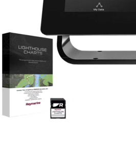 Lighthouse Charts packaging and a screen displaying 'My Data' on a white background
