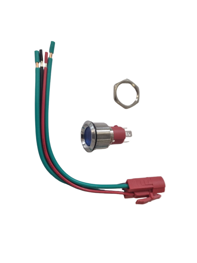 15AMP Blue LED push button on/off switch – Hunts Marine