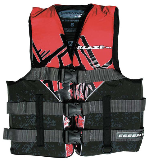 Essential Blaze Level 50 Adult Ski Vest Red - 5 Sizes