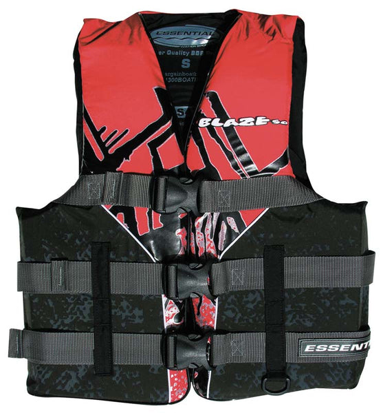 Essential Blaze Level 50 Adult Ski Vest Red - 5 Sizes
