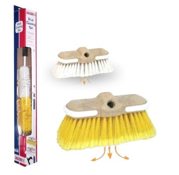 Boat Cleaning Kit Telescopic 1.75m - With Two Brush Heads