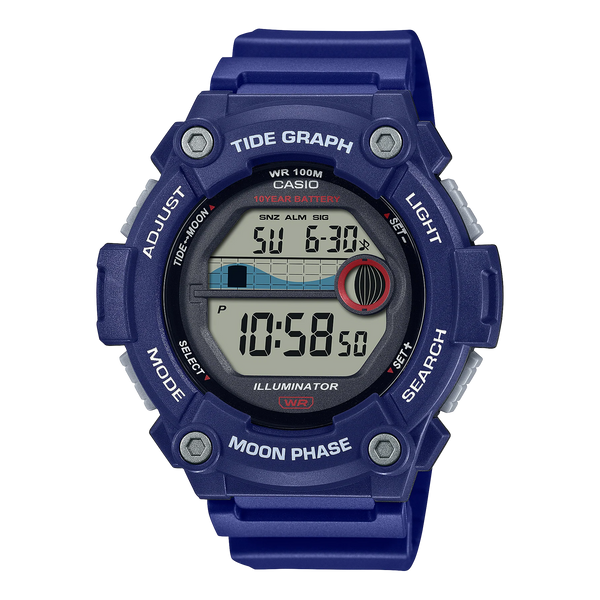 Casio Tide Watch & 6 Piece Take-Apart Travel Rod